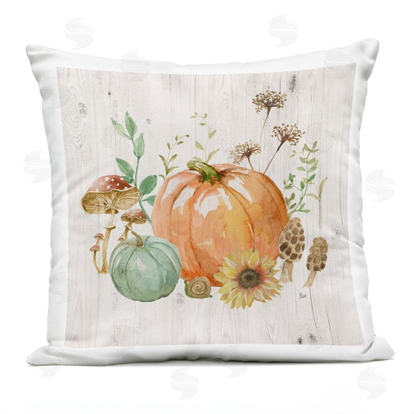 Stupell Industries Nan | Autumn Pumpkin Mushrooms Printed Throw Pillow