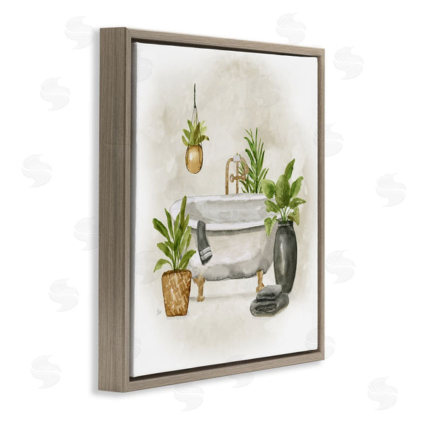 Stupell Industries Nan | Bathroom With Plants Wall Art
