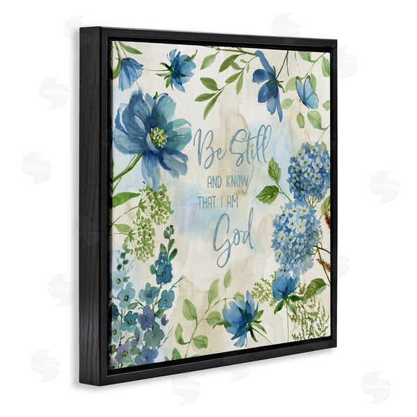 Stupell Industries Nan | Be Still Floral Phrase Wall Art