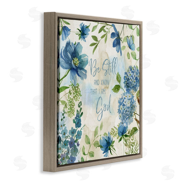 Stupell Industries Nan | Be Still Floral Phrase Wall Art