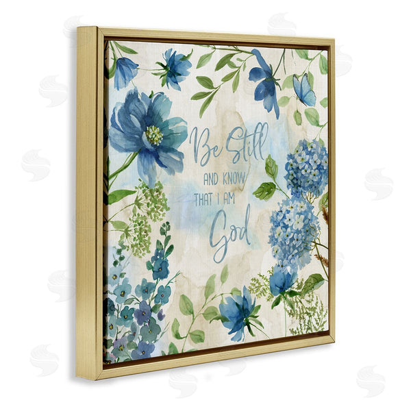 Stupell Industries Nan | Be Still Floral Phrase Wall Art