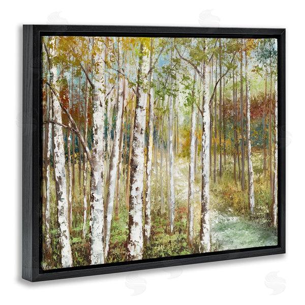 Stupell Industries Nan | Birch Orchard Grove Hiking Path Passage Impressionist Painting Wall Art