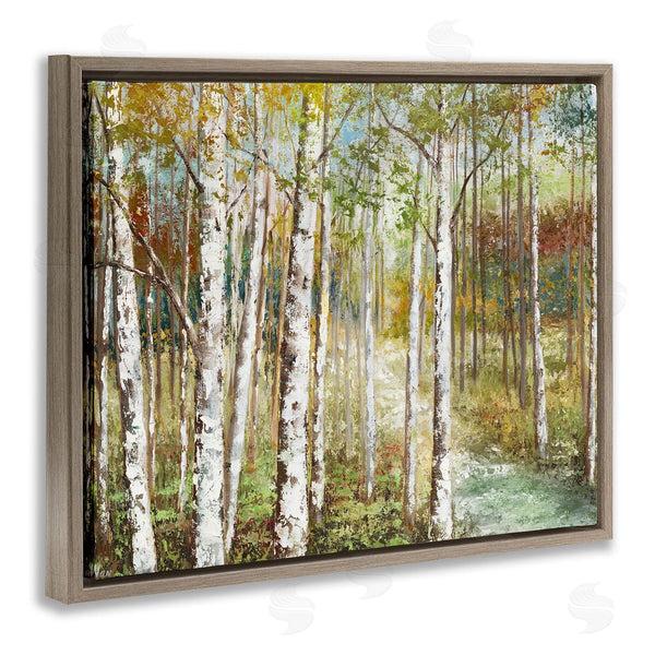 Stupell Industries Nan | Birch Orchard Grove Hiking Path Passage Impressionist Painting Wall Art