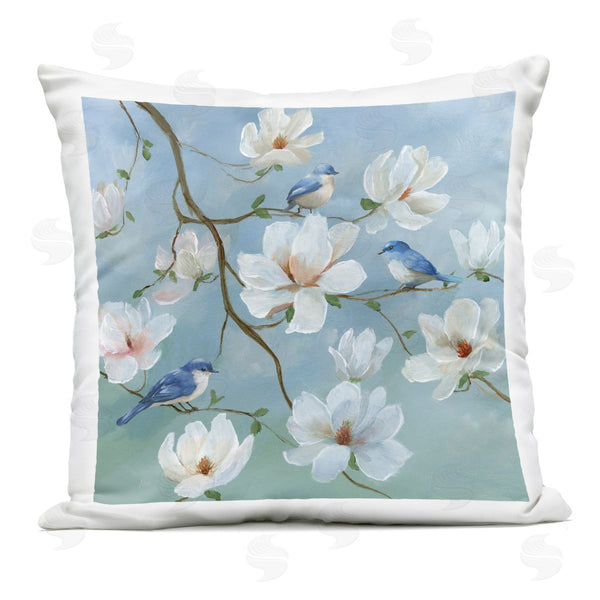Stupell Industries Nan | Birds Blooms And Branches Printed Throw Pillow