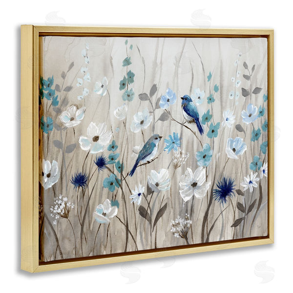 Stupell Industries Nan | Birds Floral Meadow Blossoms