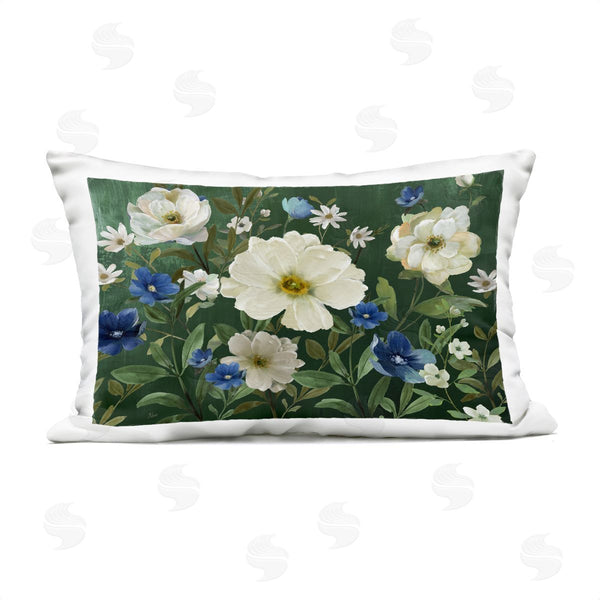 Stupell Industries Nan | Blooming White Flowers In Nature Printed Throw Pillow