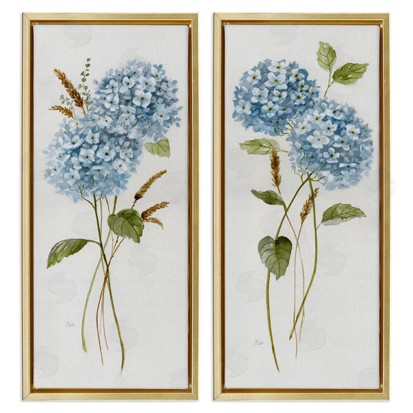 Stupell Industries Nan | Blue Hydrangea Long Stems Wall Art