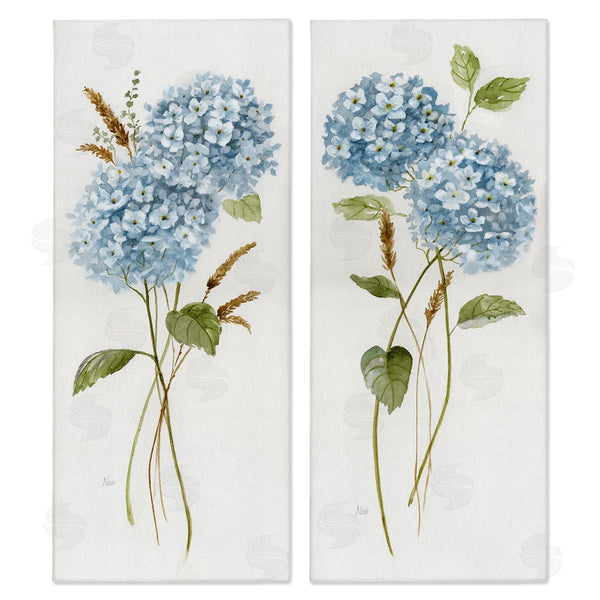 stupell industries Nan | Blue Hydrangea Long Stems Wall Art