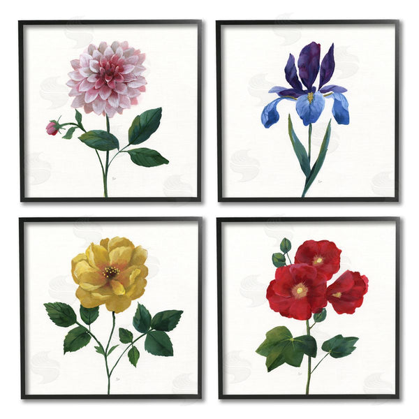Stupell Industries Nan | Bold Florals Blossoming Poppy Iris Dahlia Wall Art