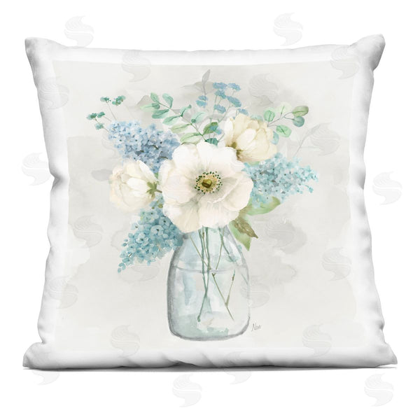 stupell industries Nan | Centric Bouquet in Soft Tones Printed Throw Pillow