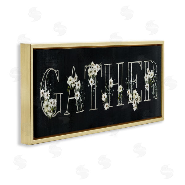 Stupell Industries Nan | Chalkboard & Floral Gather Wall Art