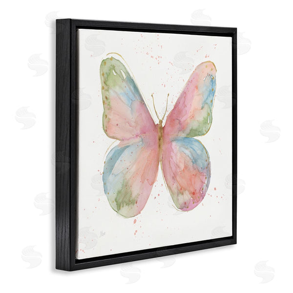 Stupell Industries Nan | Children's Spring Butterfly Abstract Watercolor Pattern Wings Wall Art