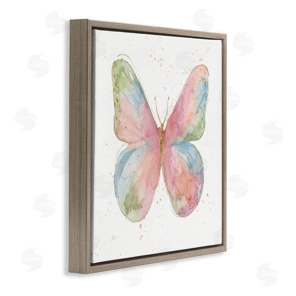 Stupell Industries Nan | Children's Spring Butterfly Abstract Watercolor Pattern Wings Wall Art