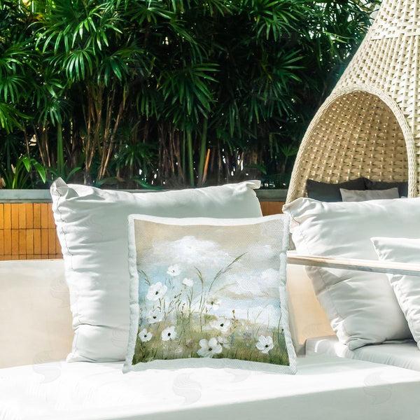 Stupell Industries Nan | Clouds Beyond Meadow Printed Throw Pillow