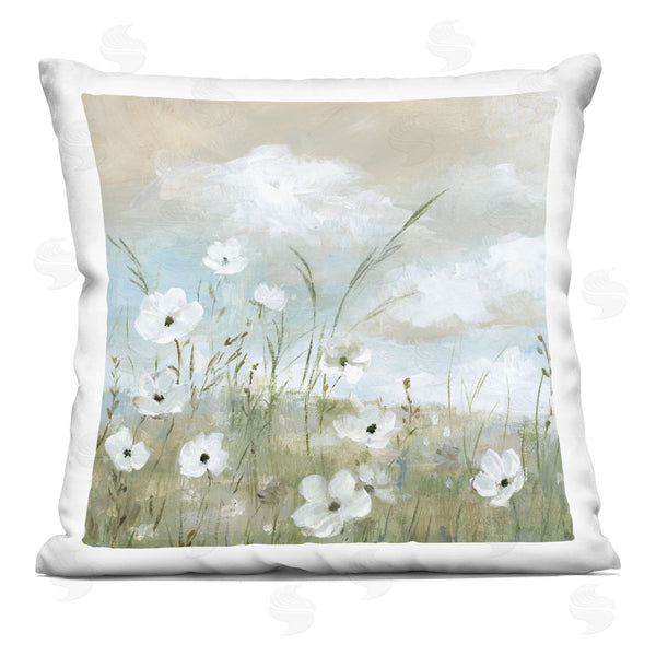 stupell industries Nan | Clouds Beyond Meadow Printed Throw Pillow