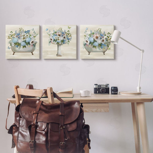 Stupell Industries Nan | Country Flower Bathroom Wall Art