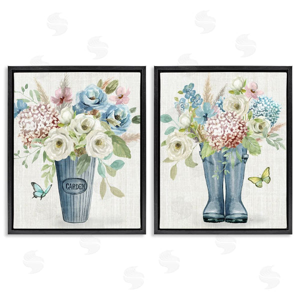 Stupell Industries Nan | Country Garden Bouquets Rain Boots Wall Art