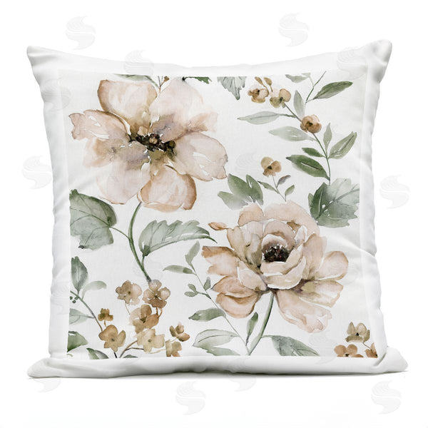 Stupell Industries Nan | Dainty Blooming Florals Printed Throw Pillow