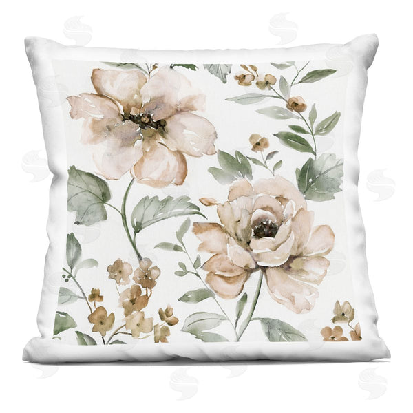 stupell industries Nan | Dainty Blooming Florals Printed Throw Pillow