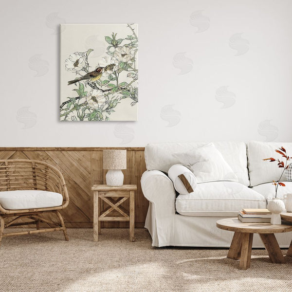 Stupell Industries Nan | Delicate Bird & Blossoms Wall Art