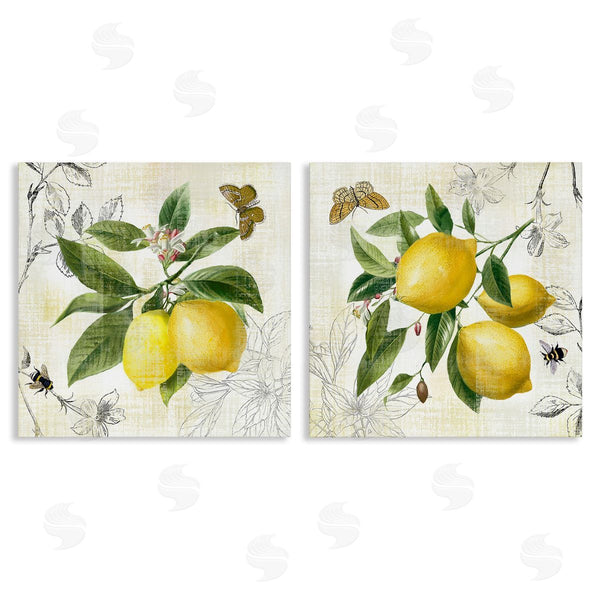 stupell industries Nan | Distressed Country Lemons Wall Art