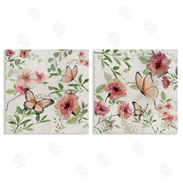 stupell industries Nan | Elegant Garden Flowers & Butterflies