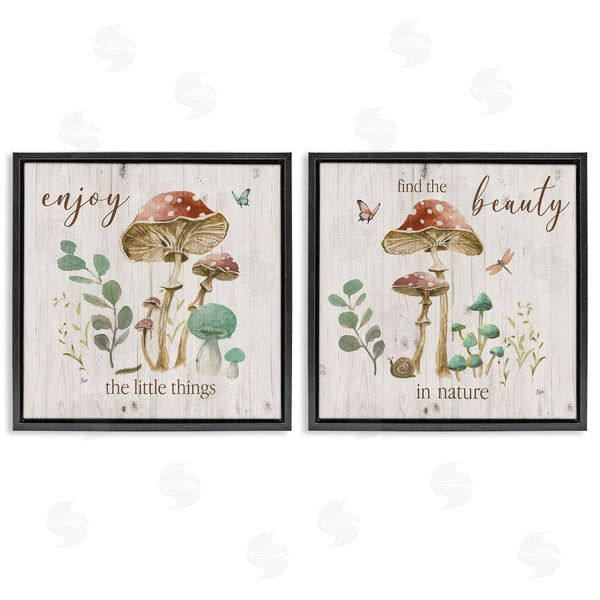 Stupell Industries Nan | Enjoy Beauty Mushroom Wall Art