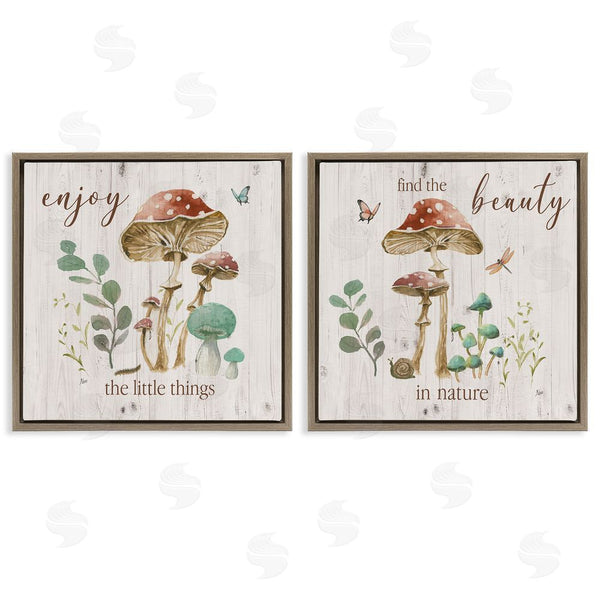 Stupell Industries Nan | Enjoy Beauty Mushroom Wall Art