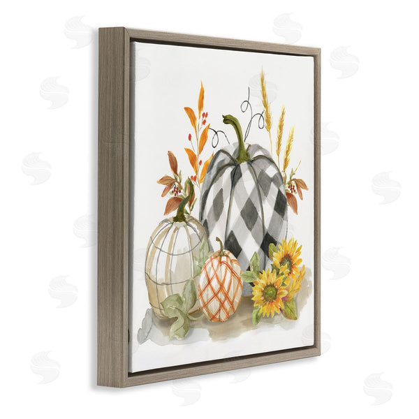 Stupell Industries Nan | Fall Patchwork Patterned Pumpkins
