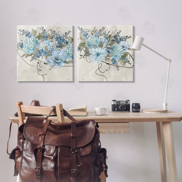 Stupell Industries Nan | Female Figure Floral Hat Wall Art