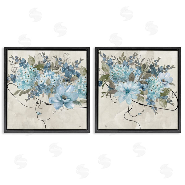 Stupell Industries Nan | Female Figure Floral Hat Wall Art