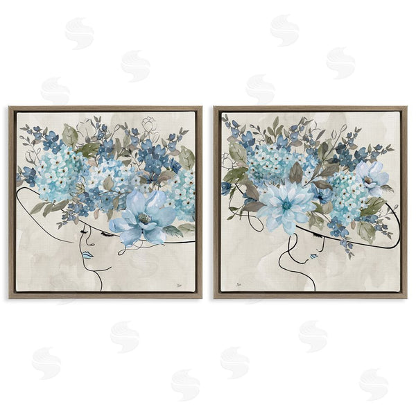Stupell Industries Nan | Female Figure Floral Hat Wall Art