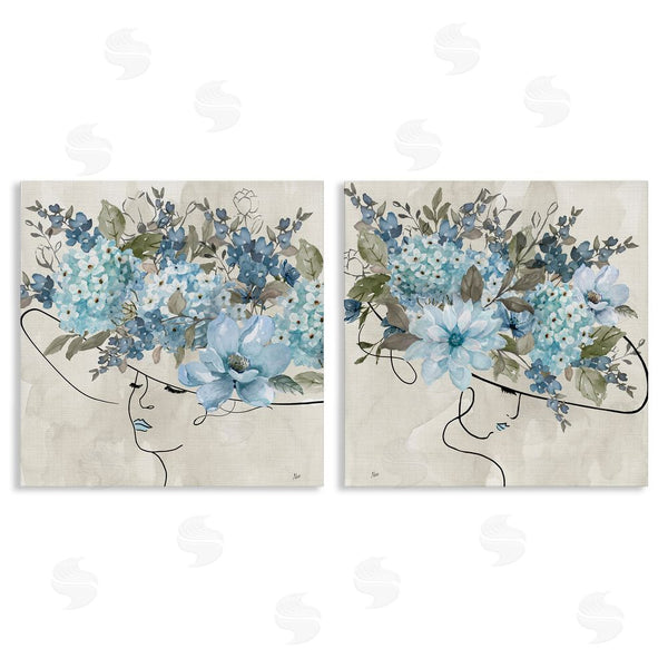 stupell industries Nan | Female Figure Floral Hat Wall Art