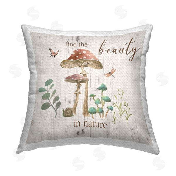 Stupell Industries Nan | Find Beauty In Nature Printed Throw Pillow