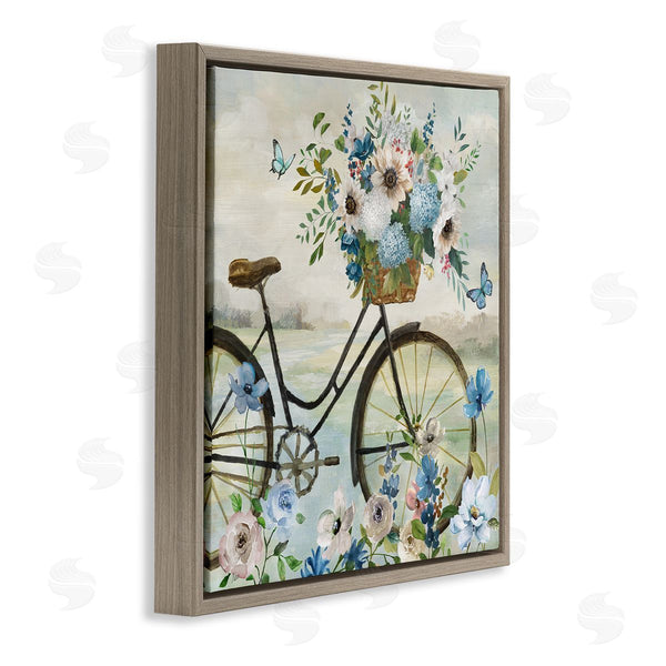 Stupell Industries Nan | Floral Bicycle And Butterflies