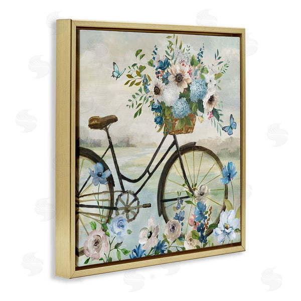 Stupell Industries Nan | Floral Bicycle And Butterflies