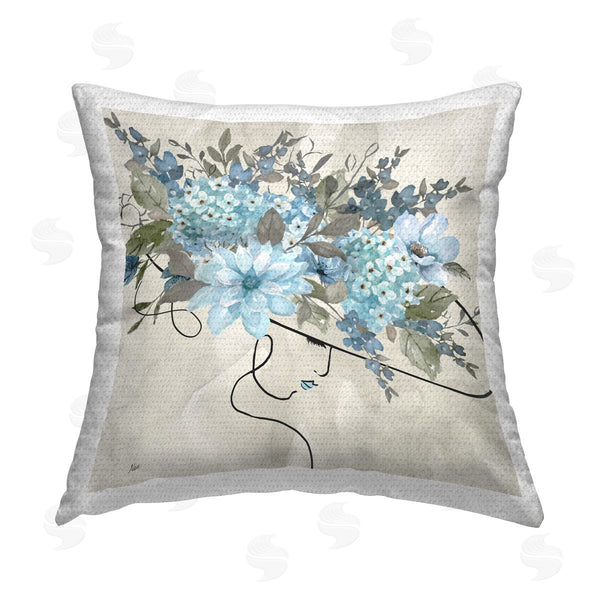 Stupell Industries Nan | Floral Fashion Hat Printed Throw Pillow