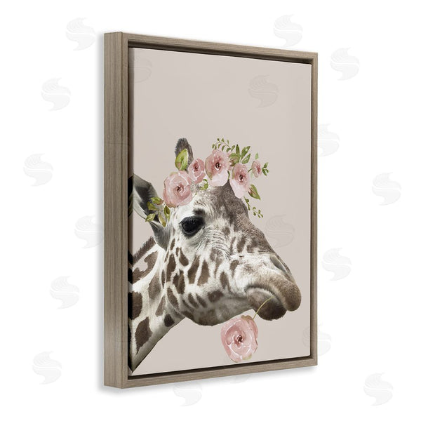 Stupell Industries Nan | Giraffe With Rose Crown Wall Art