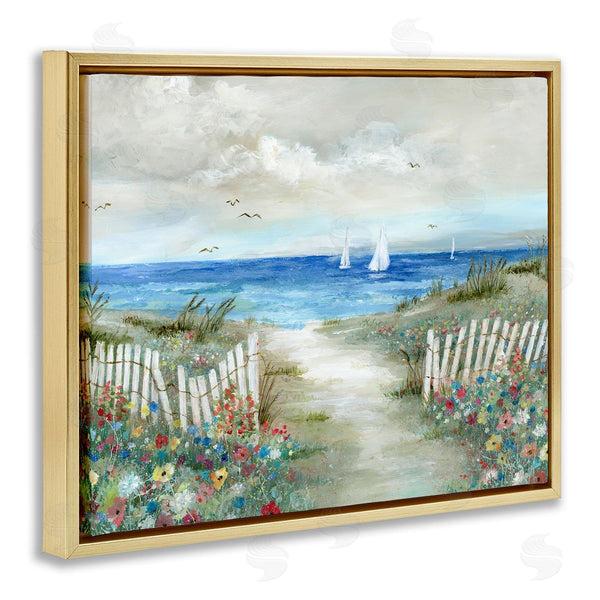 Stupell Industries Nan | Gorgeous Traditional Beach Scene Wall Art