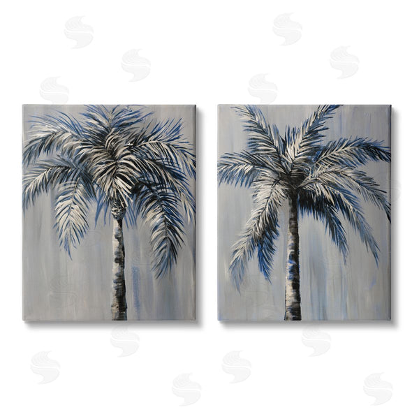 stupell industries Nan | Grey Modern Palm Trees Wall Art