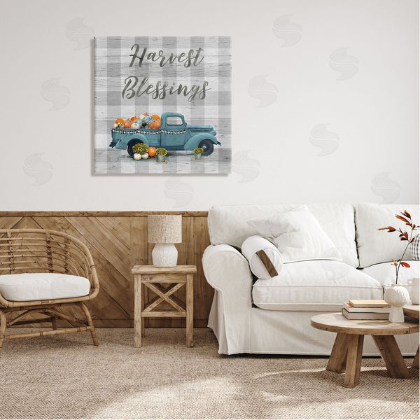 Stupell Industries Nan | Harvest Blessings Fall Pumpkin Truck Wall Art