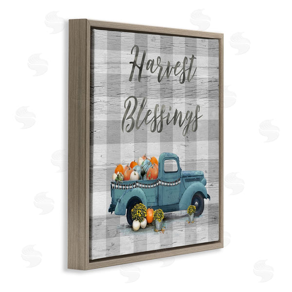 Stupell Industries Nan | Harvest Blessings Fall Pumpkin Truck Wall Art