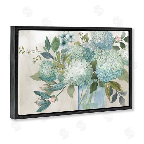 Stupell Industries Nan | Hydrangeas Galore Blue Flowers
