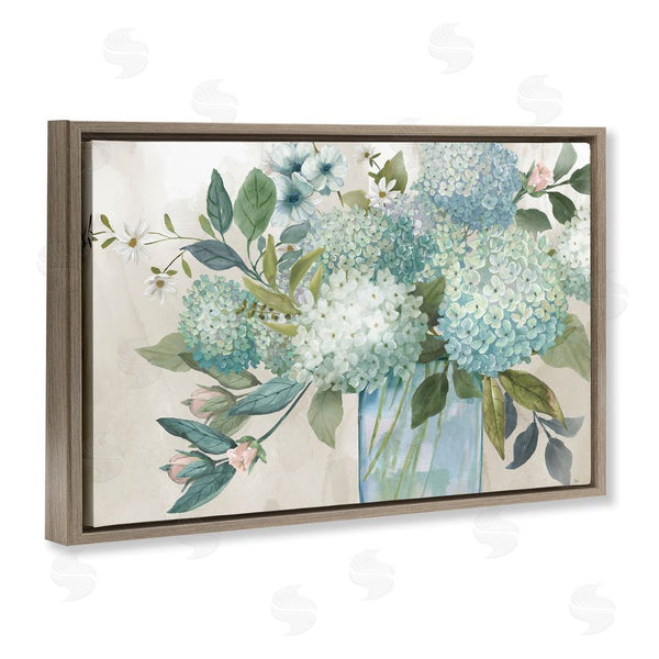 Stupell Industries Nan | Hydrangeas Galore Blue Flowers