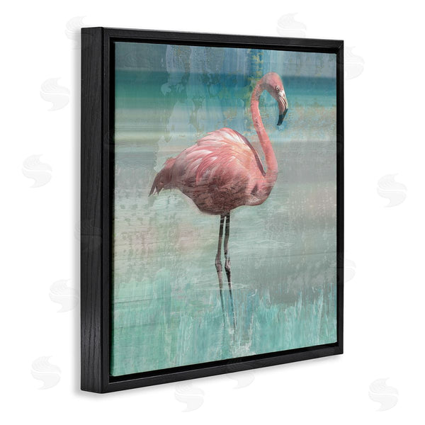 Stupell Industries Nan | Layered Flamingo Bird Portrait
