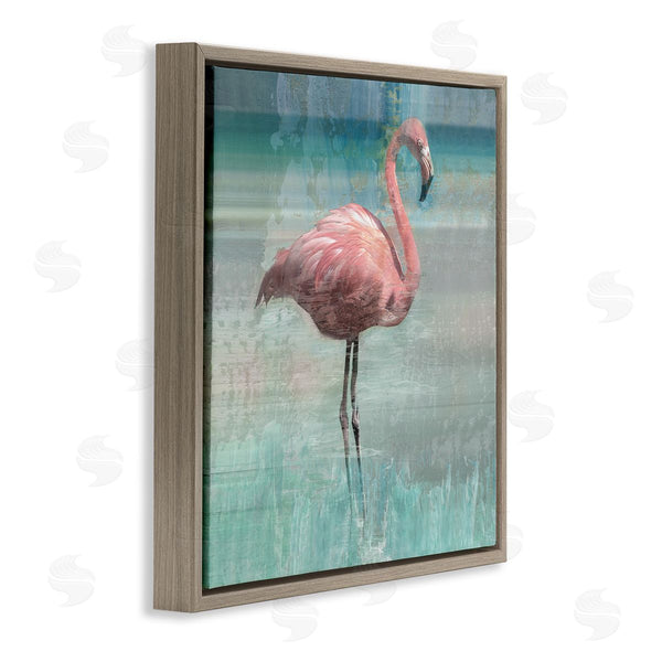Stupell Industries Nan | Layered Flamingo Bird Portrait