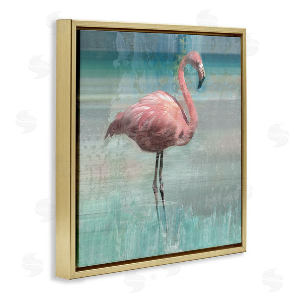 Stupell Industries Nan | Layered Flamingo Bird Portrait