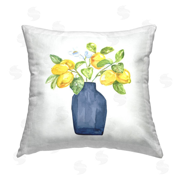 stupell industries Nan | Lemon Tree Planter Printed Throw Pillow