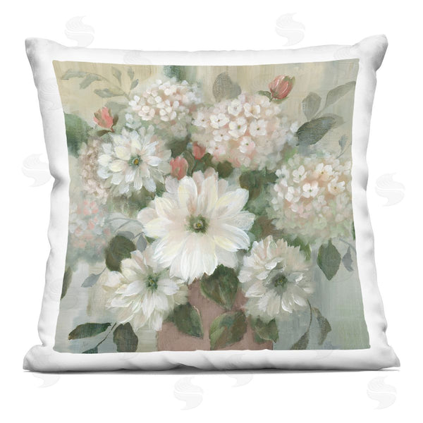 stupell industries Nan | Mixed Bunches of Cottage Blooms Printed Throw Pillow