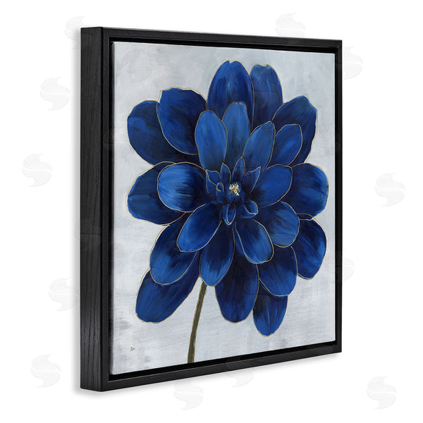 Stupell Industries Nan | Modern Deep Blue Floral Carnation